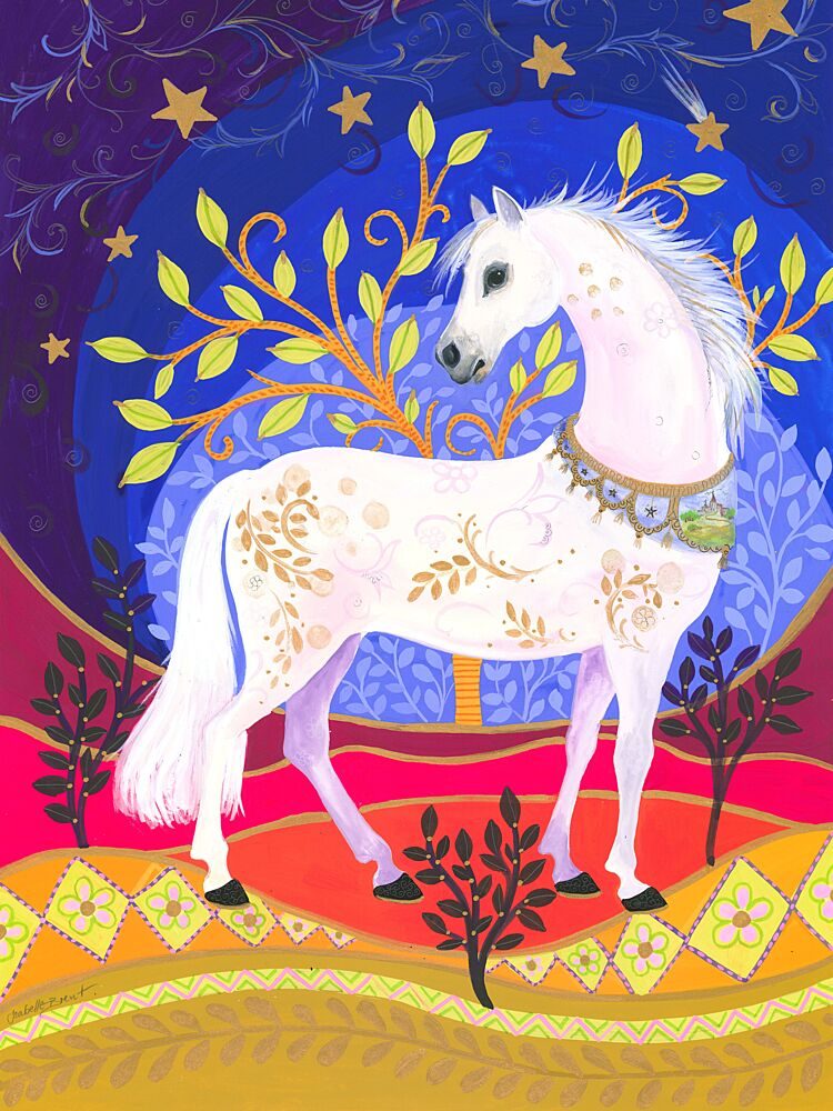 Majestic White Horse art print by Isabelle Brent for $57.95 CAD