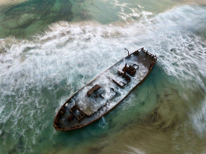 Shipwrecked Coastal Drama art print by eMunther for $57.95 CAD