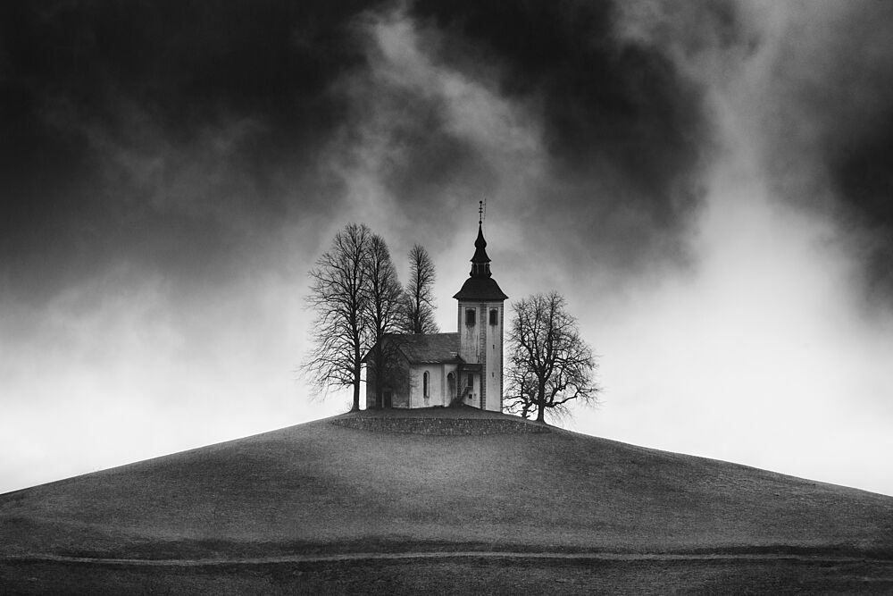Moody Hilltop Church art print by Paul Flynn for $57.95 CAD