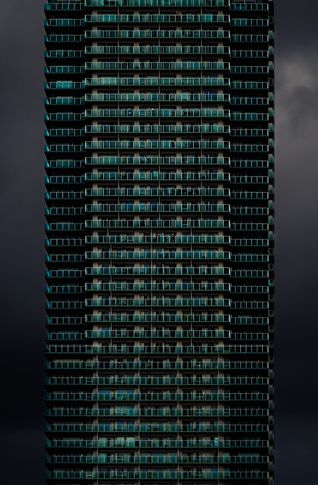 Teal Glass Facade art print by Unlusion for $57.95 CAD