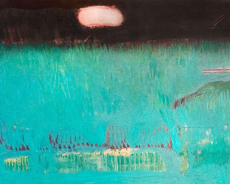Moonlit Green Field art print by Joackim Schou Dahle for $57.95 CAD