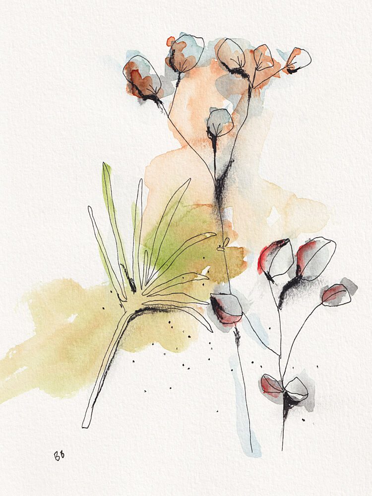 Modern Botanical Study art print by Bronwyn Baker for $57.95 CAD