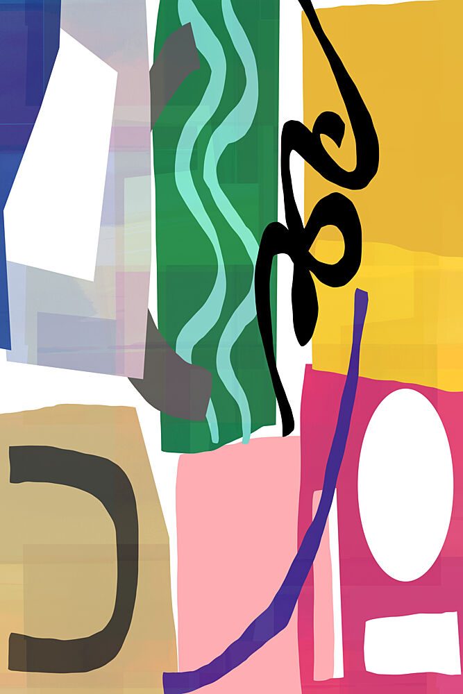 Colorful Abstract Composition art print by Cartissi for $57.95 CAD