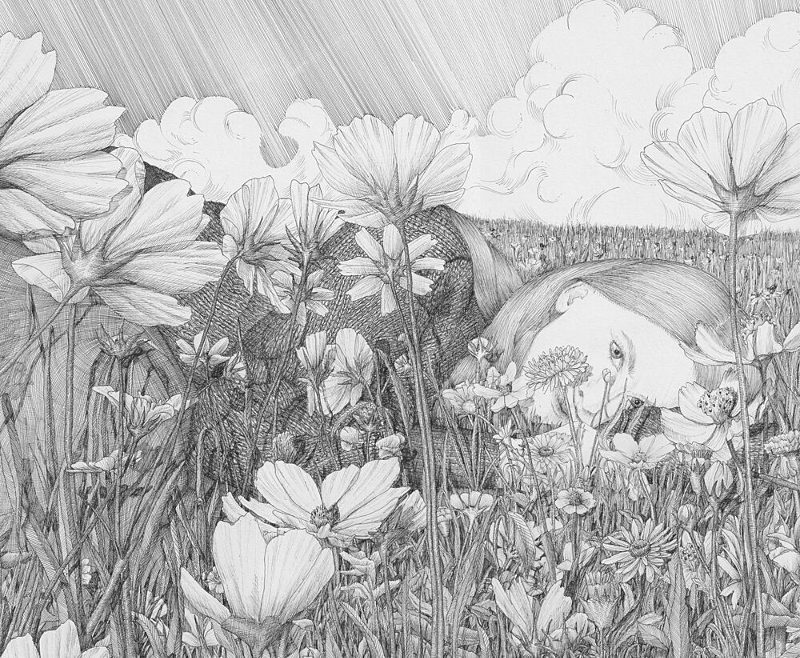 Girls Summer Dream art print by E.C. Mazur for $57.95 CAD