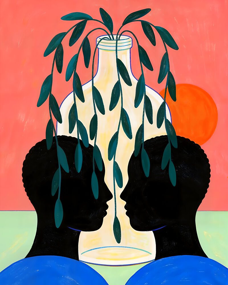 Vibrant Connection art print by Uma Gokhale for $57.95 CAD