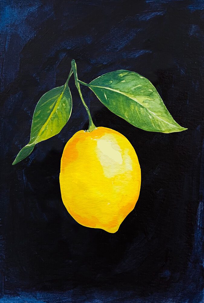 Vibrant Lemon Branch art print by Madison Phipps for $57.95 CAD