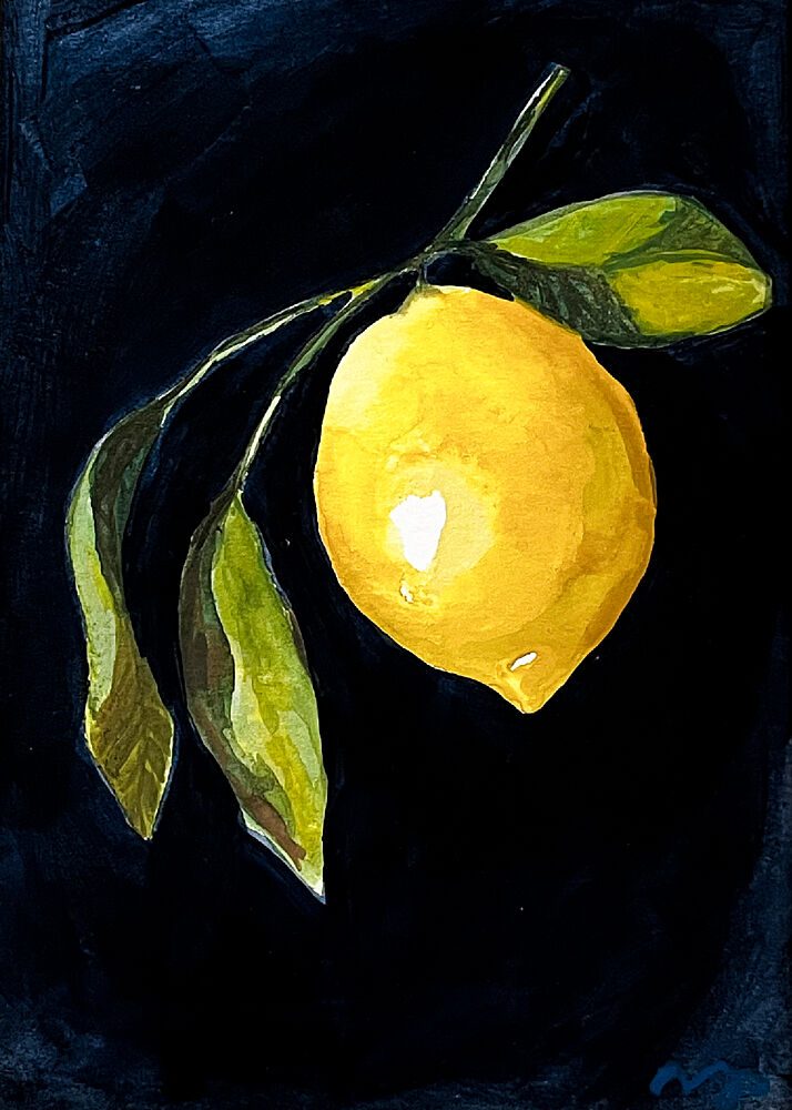 Vibrant Lemon Branch art print by Madison Phipps for $57.95 CAD