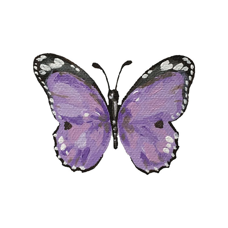 Vibrant Purple Butterfly art print by Madison Phipps for $57.95 CAD