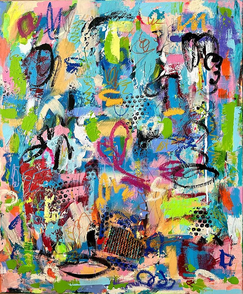 Vibrant Abstract Energy art print by Irene Chua for $57.95 CAD