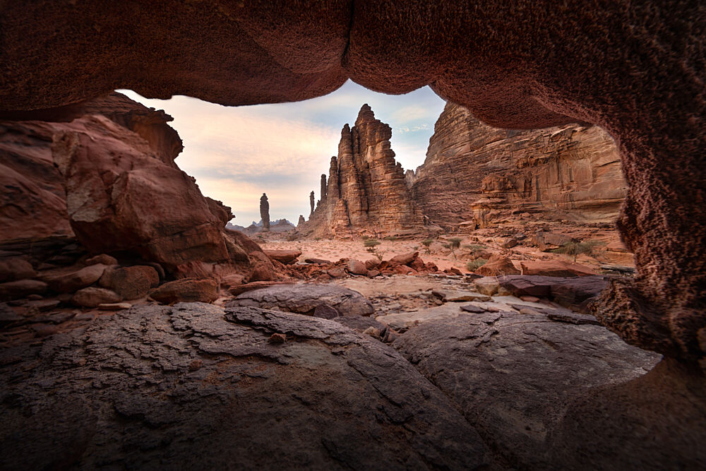 Majestic Desert Archway art print by LI Ying for $57.95 CAD