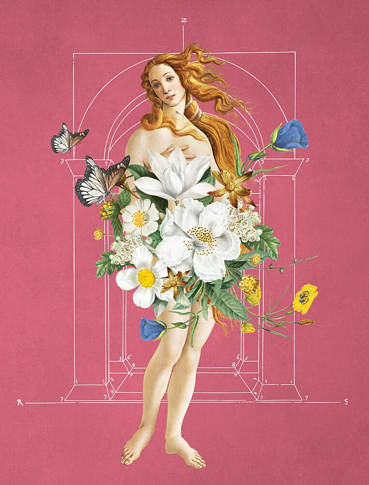 Floral Venus Beauty art print by Marja van den Hurk for $57.95 CAD