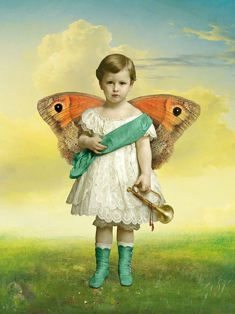 Little Fairy Boy Portrait art print by Marja van den Hurk for $57.95 CAD
