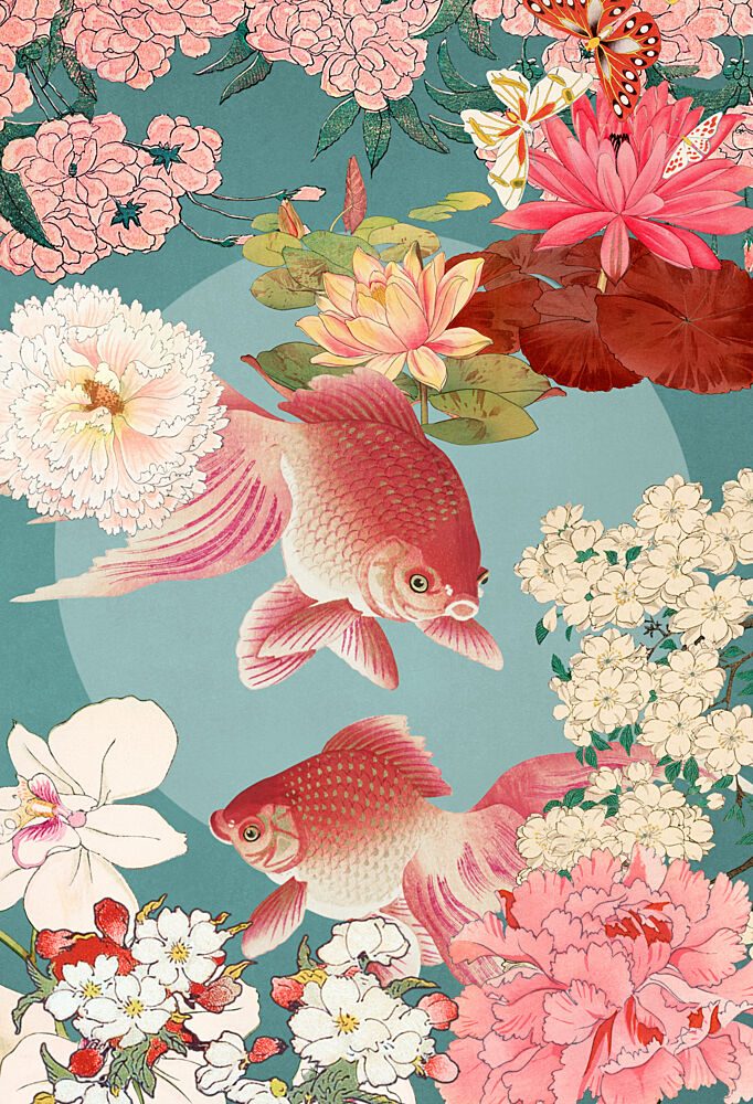 Graceful Goldfish Pond art print by Marja van den Hurk for $57.95 CAD