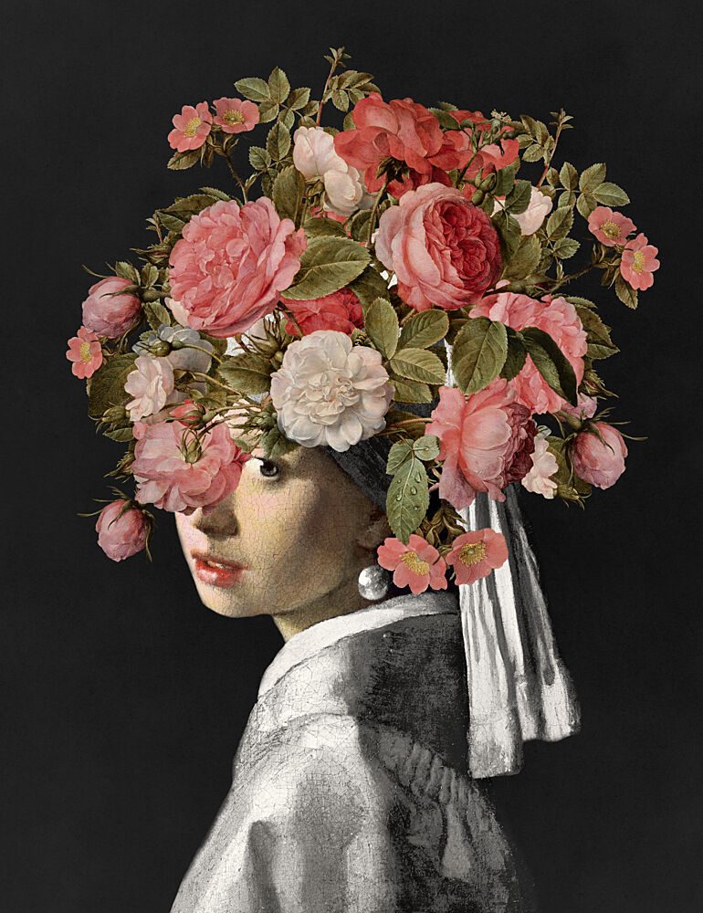 Rose Crown Portrait art print by Marja van den Hurk for $57.95 CAD