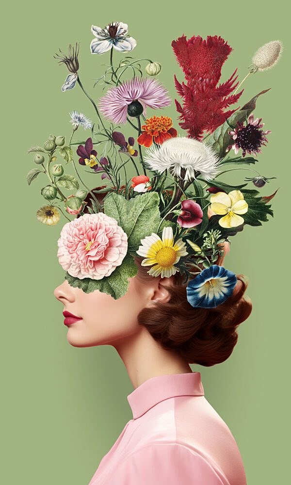Floral Mind art print by Marja van den Hurk for $57.95 CAD