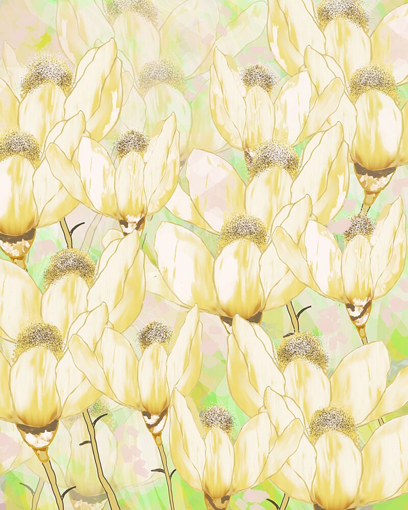 Soft Yellow Blooms art print by Sannel Larson for $57.95 CAD