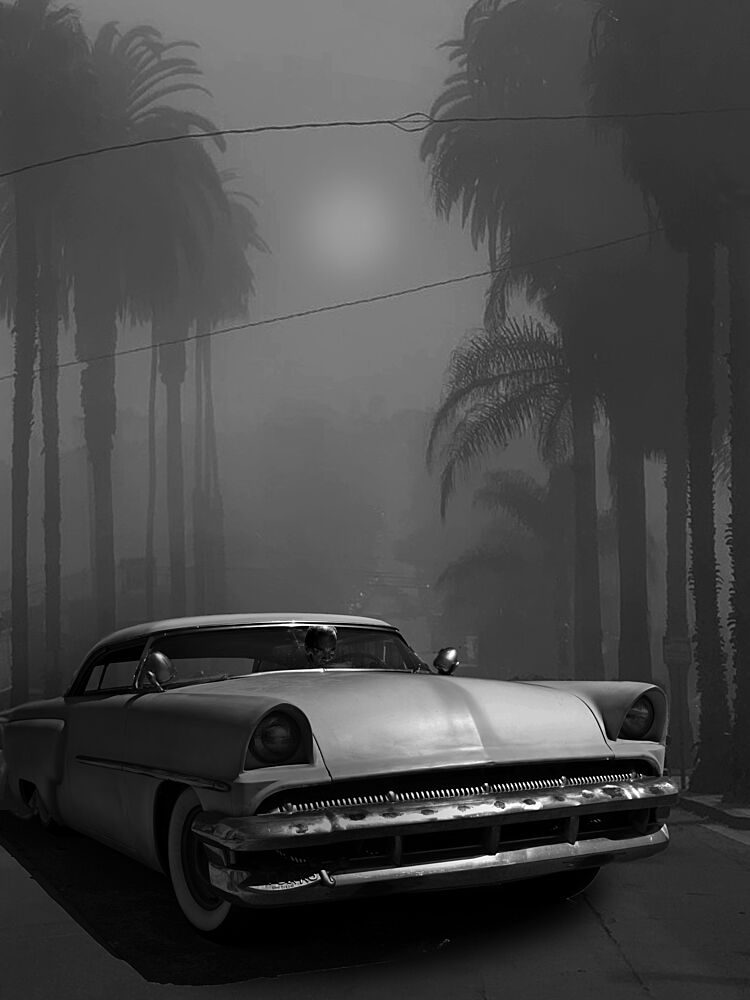 Foggy Classic Car art print by Larry Butterworth for $57.95 CAD