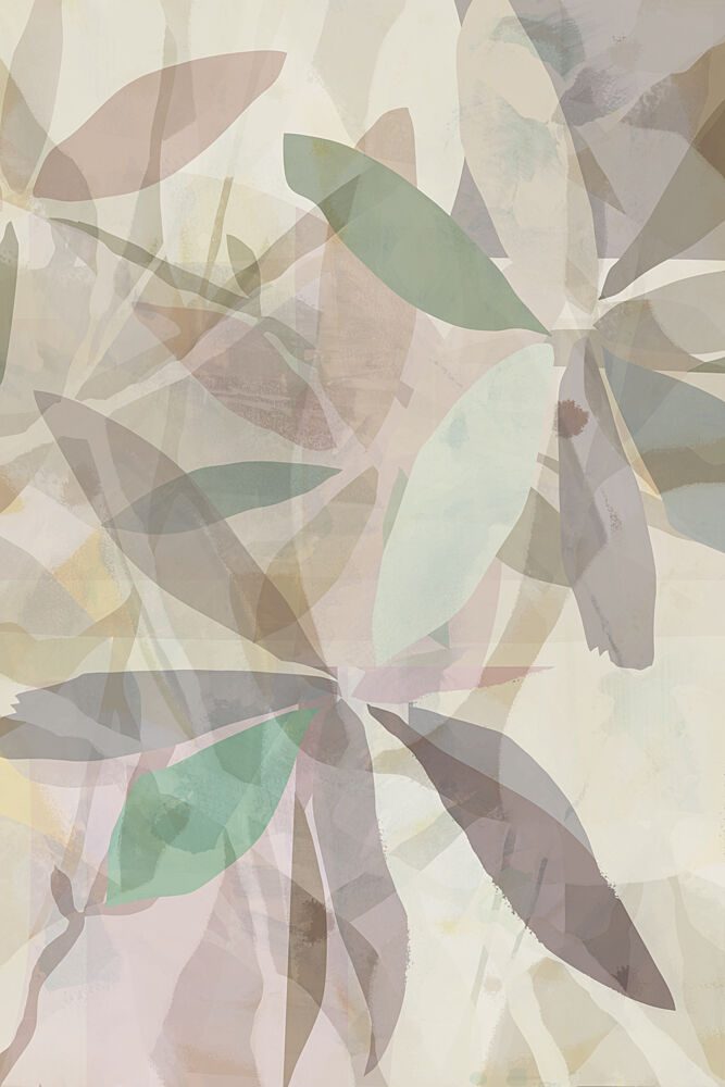 Soft Abstract Leaves art print by Cartissi for $57.95 CAD