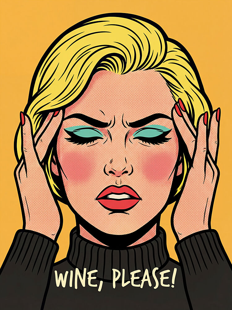 Wine Please Pop Art art print by Andreas Magnusson for $57.95 CAD