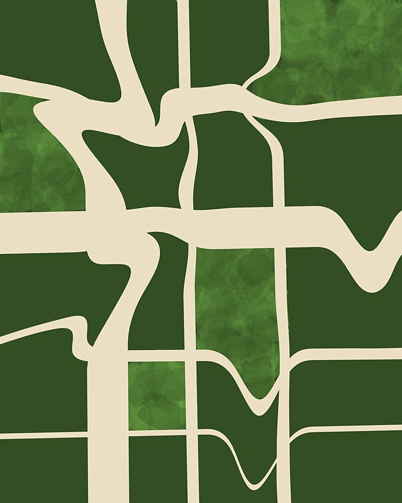 Organic Green Flow art print by Sannel Larson for $57.95 CAD
