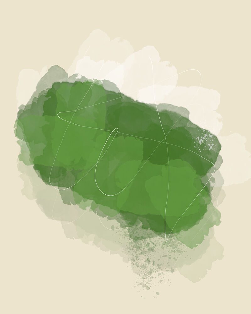 Fluid Green Abstract art print by Sannel Larson for $57.95 CAD