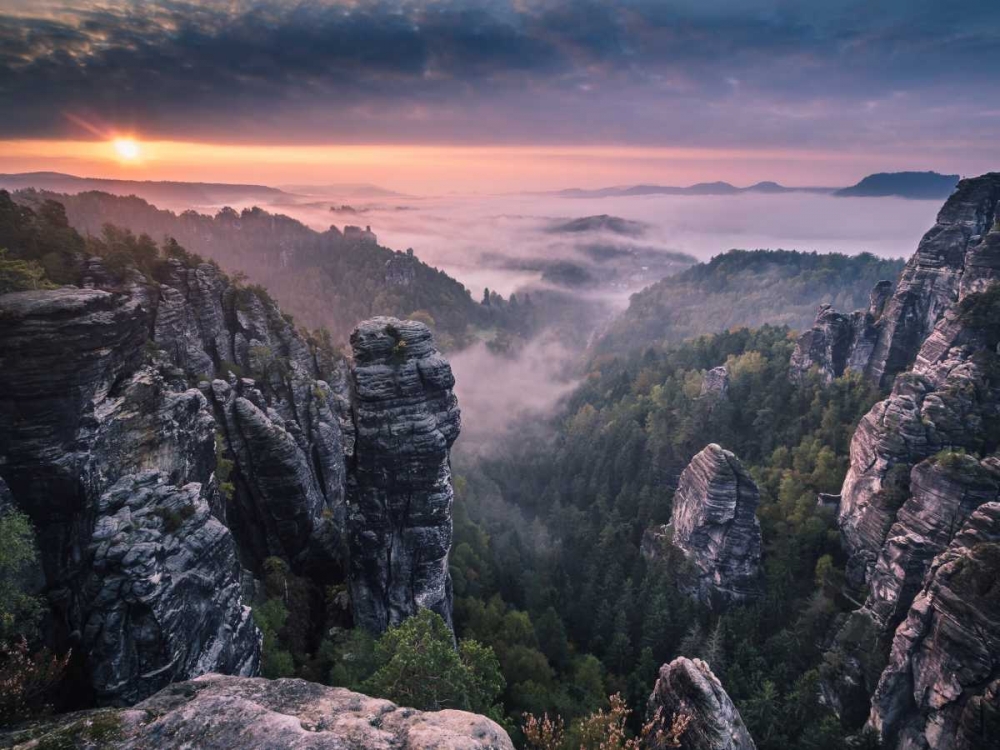 Sunrise On The Rocks art print by Andreas Wonisch for $57.95 CAD