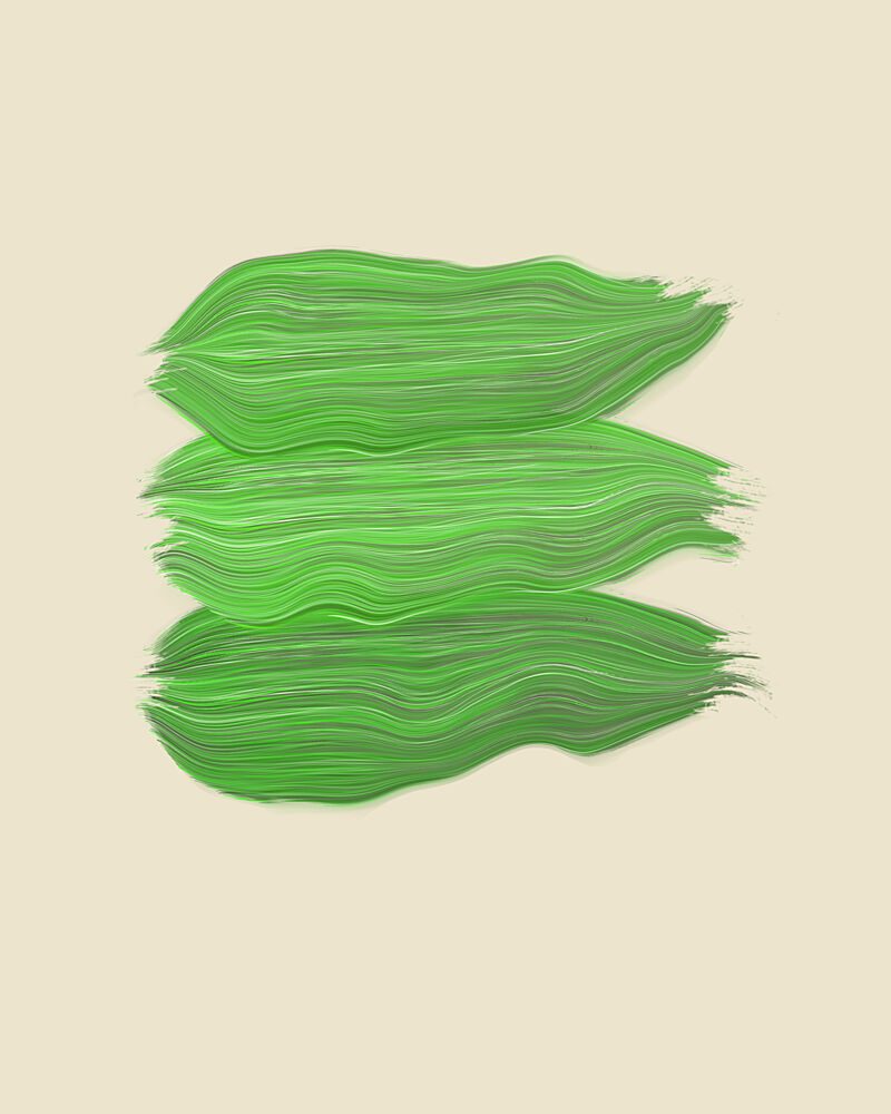 Vibrant Green Strokes art print by Sannel Larson for $57.95 CAD