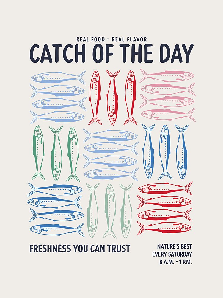 Catch of the Day Fish art print by Alexandra Weise for $57.95 CAD
