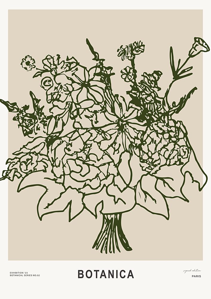 Botanicadarkgreen art print by Treechild for $57.95 CAD