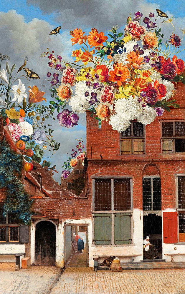 Whimsical Dutch Blooms art print by Marja van den Hurk for $57.95 CAD