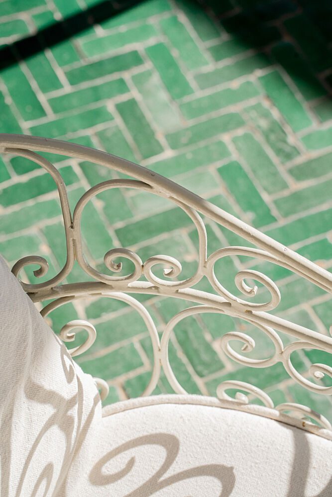 Sunny Green Tile Pattern art print by Henrike Schenk for $57.95 CAD