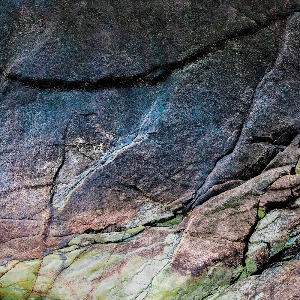 Colorful Cracked Rock art print by Studio Meikle for $57.95 CAD