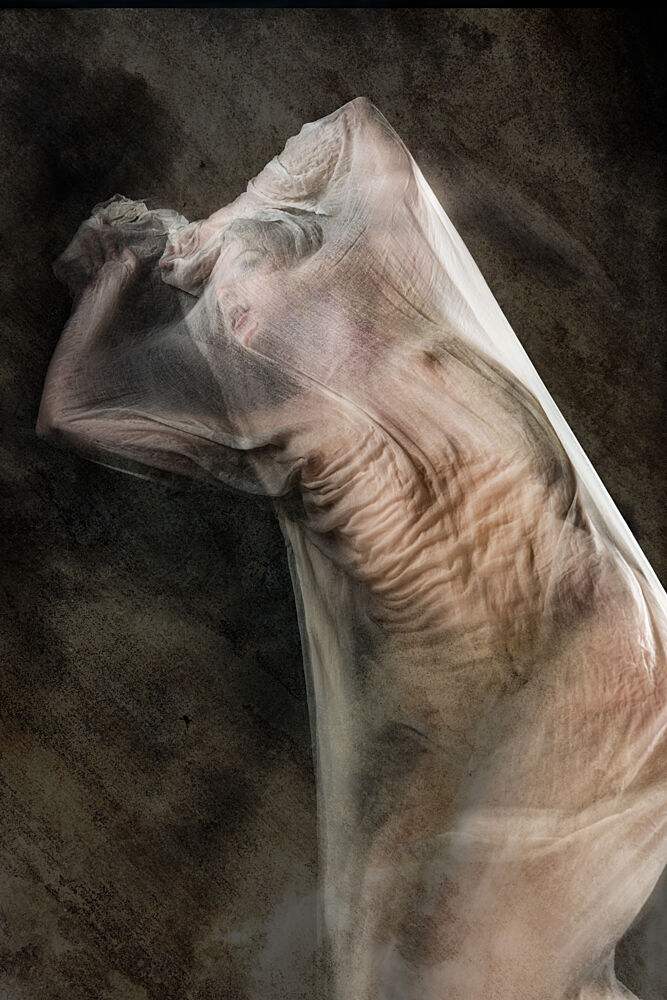 Emotional Veiled Figure art print by Colin Dixon for $57.95 CAD