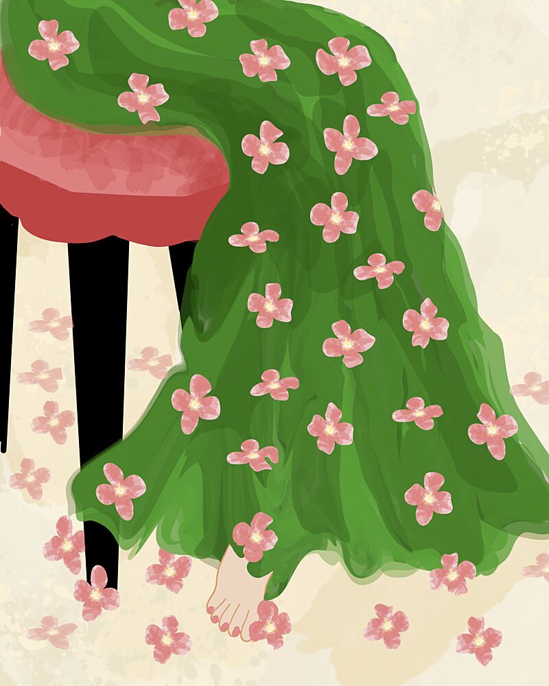 Dreamy Floral Dress art print by Sannel Larson for $57.95 CAD
