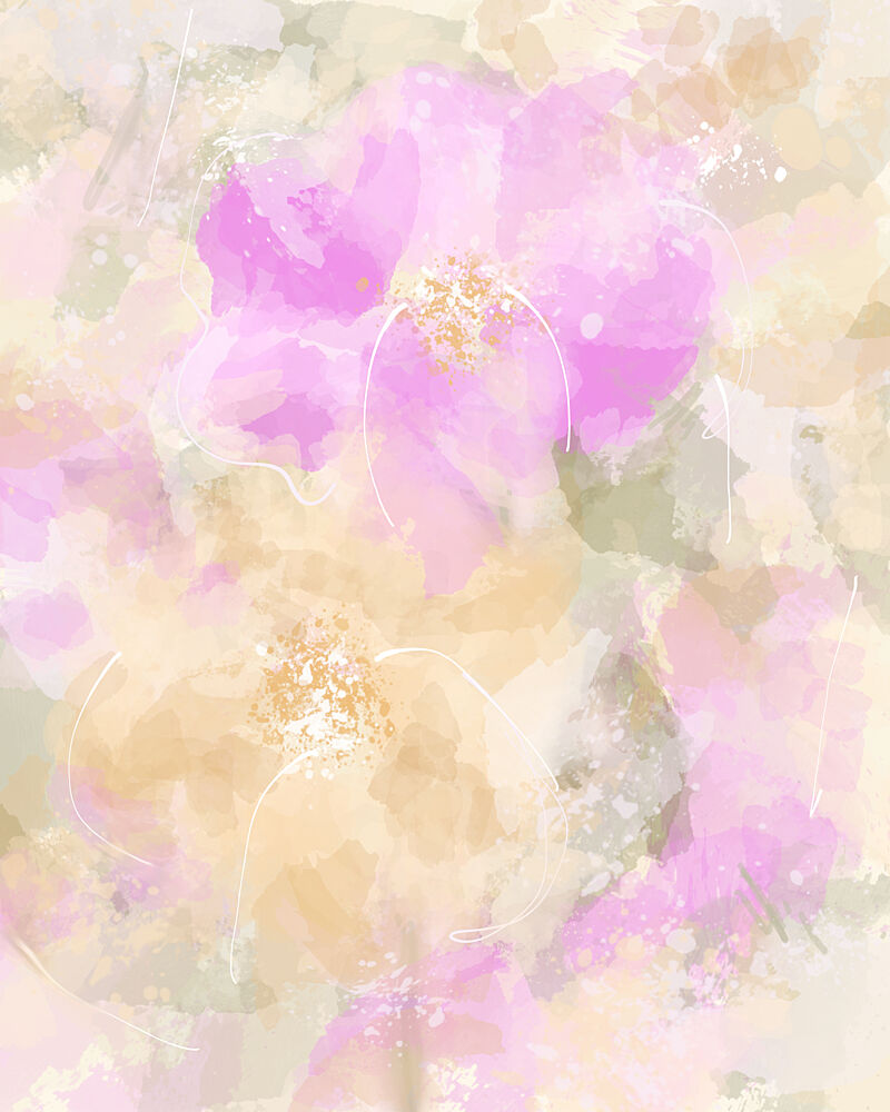 Soft Watercolor Blooms art print by Sannel Larson for $57.95 CAD