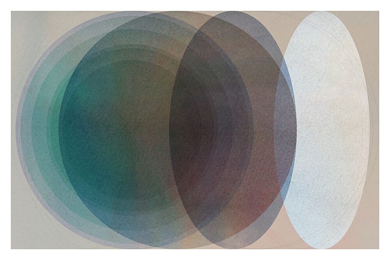 Tranquil Layered Ovals art print by Cartissi for $57.95 CAD