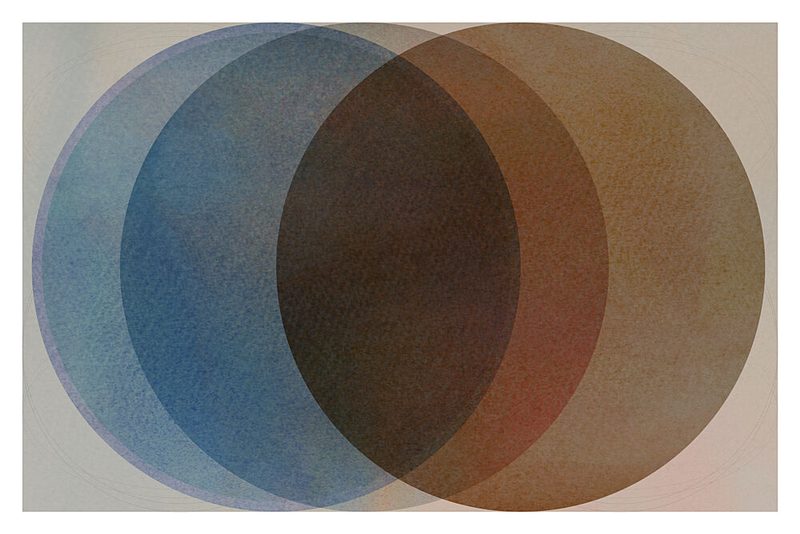 Overlapping Abstract Circles art print by Cartissi for $57.95 CAD