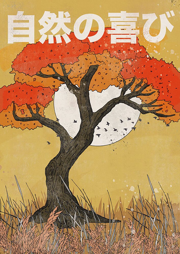 Tranquil Autumn Tree art print by Nicholas for $57.95 CAD