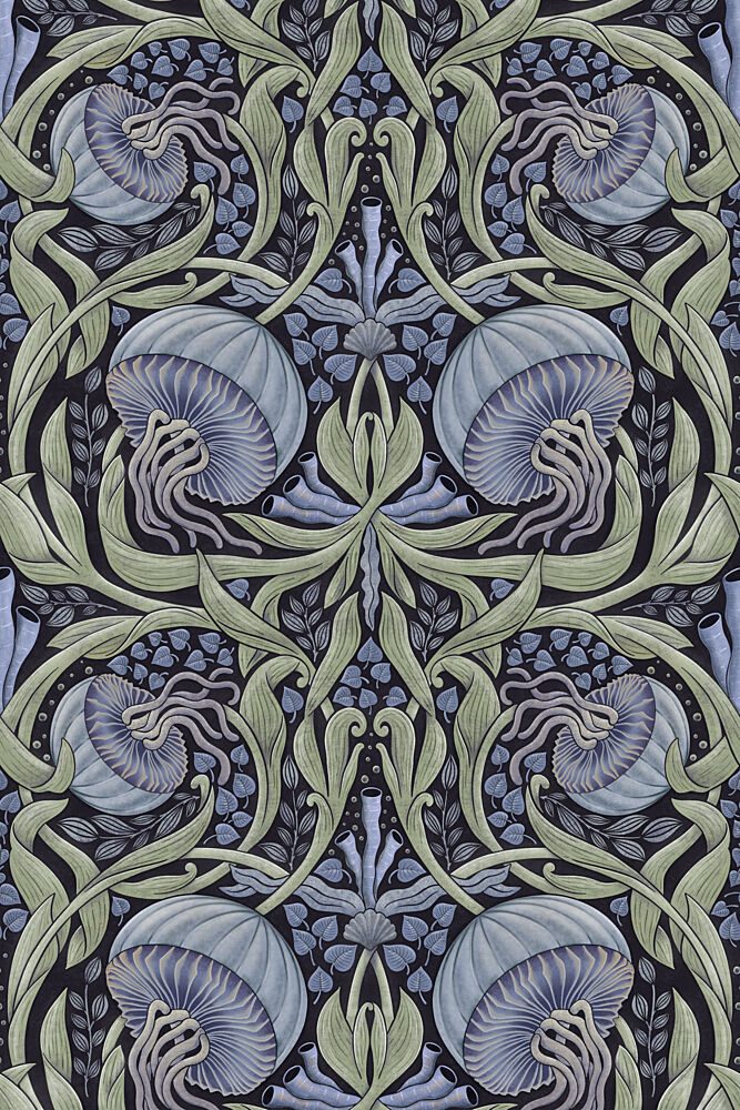 Elegant Mushroom Foliage art print by Sanne Paul for $57.95 CAD