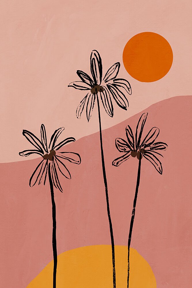 Palmandsun art print by Treechild for $57.95 CAD