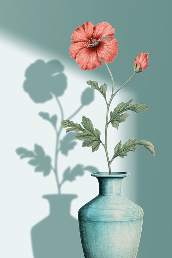 Coral Bloom Shadow art print by Marja van den Hurk for $57.95 CAD