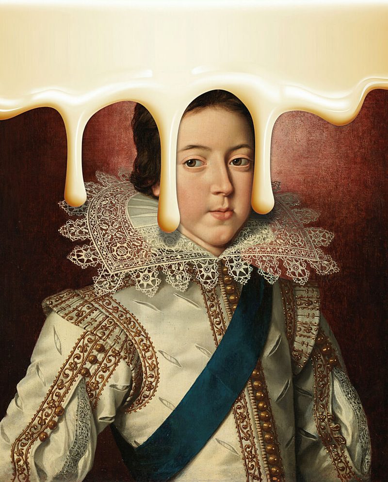 Creamy Regal Portrait art print by Marja van den Hurk for $57.95 CAD