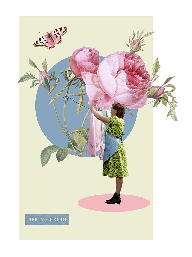 Spring Fresh Laundry art print by Marja van den Hurk for $57.95 CAD