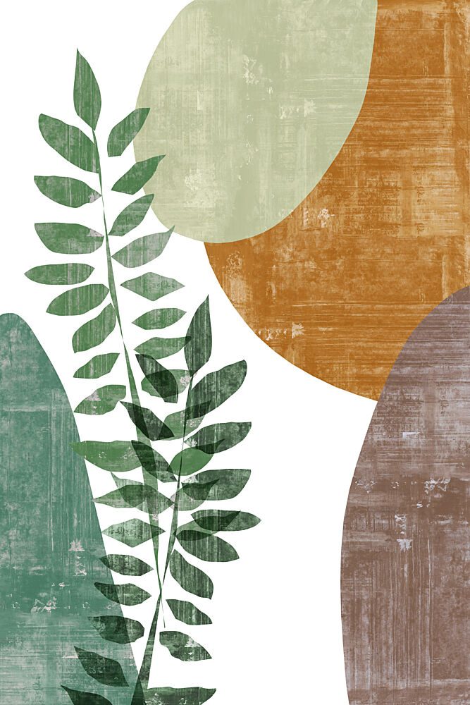 Earthy Botanical Forms art print by Cartissi for $57.95 CAD