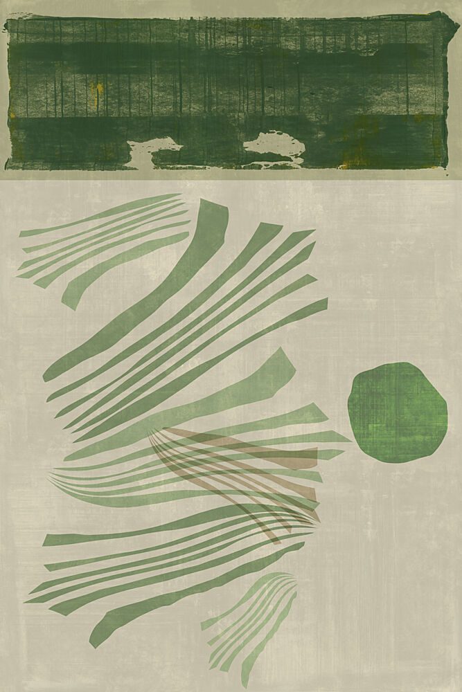 Green Abstract Landscape art print by Casa Cartissi for $57.95 CAD