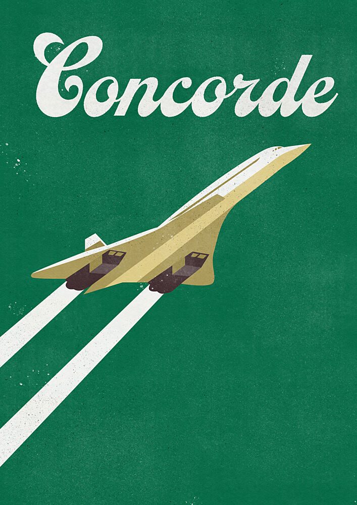 Concorde Supersonic Flight art print by Nicholas for $57.95 CAD