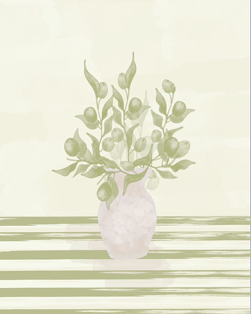 Muted Olive Branches art print by Sannel Larson for $57.95 CAD