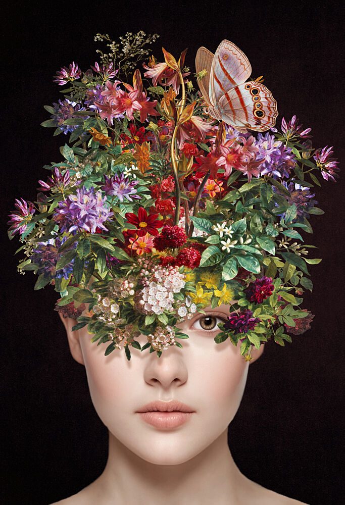 Woman in Bloom art print by Marja van den Hurk for $57.95 CAD