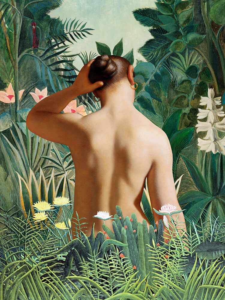 Serene Jungle Nude art print by Marja van den Hurk for $57.95 CAD