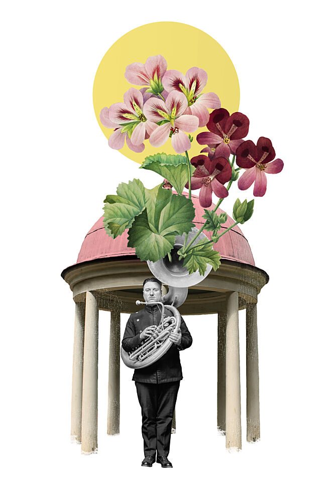 Whimsical Garden Music art print by Marja van den Hurk for $57.95 CAD